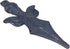 4 PCS Iron Picket Fence Triad Spear 2.24"×0.55"×4.84" Dollhouse Wrought Iron Fence Applied to Home Garden Fence Top...