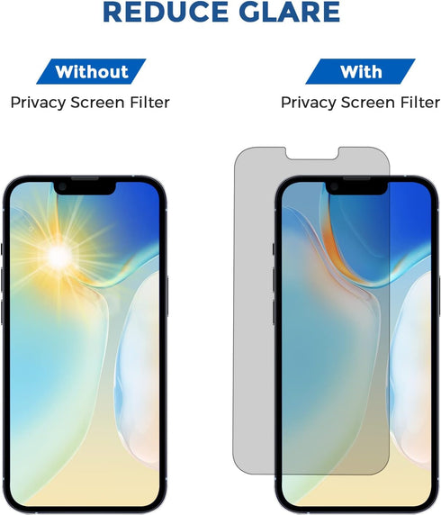 JIEYKJO For iPhone 11 Pro max/iPhone XS max privacy screen protector - anti-blue light, anti-glare, anti-spy gradient color privacy screen protect...