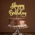 happy birthday Cake Topper, Happy Birthday Cake Bunting Decor,Birthday Party Decoration Supplies?Photo Booth Props (Gold)...