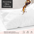 Zippered Waterproof Pillow Protectors, 2 Pack Standard, Soft Comfortable Sateen 100% Long-Staple Cotton, Quiet and Breathable Pillowcase, 20x26...
