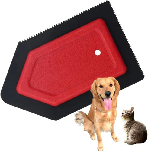 Pet Hair Remover Tool, Easily Clean Fur from Carpets Furniture Vehicles Clothes, Lint Remover, Wallpaper Smoother, Multi-use Animal Brush for Dogs...