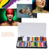 Rainbow Face Paint Split Cake Body Painting Professional 12 Colors Face Body Paint Kit Largest Oil Based Hypoallergenic Neon Face Painting Palette...