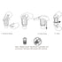 Rubbermaid Commercial Products 1793548 TCell Automated Odor-Controlling Aerosol Air Care System, Fanless, Chrome, 5.9" x 2.9"...