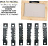 100 Pcs Sawtooth Picture Hangers 1.77in Sawtooth Hangers Picture Hooks Bulk Picture Hanging Brackets with Screws Frame Hanging Kit for Photos Artw...