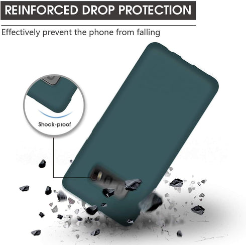 ABITKU Galaxy S10e Case Silicone, Slim Liquid Gel Rubber Shockproof Cover Soft Microfiber Cloth Lining Cushion Compatible with Samsung Galaxy S10e...