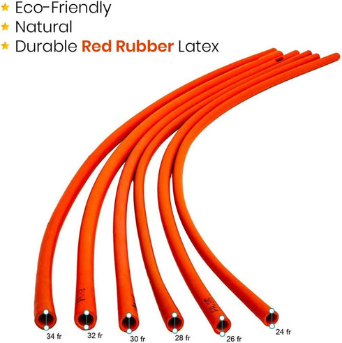 HealthAndYoga™ Enema Rubber Colon Tube – Open End (20” x 34 FR) - Replaceable Compatible Enema Kit Supplies- Comfortable, Deeper & Higher Gut Clea...