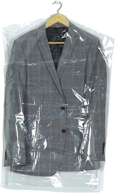 30 Pack Clear Plastic Clothes Covers 35.4inch Dry Cleaning Hanging Dust Proof Garment Bags for Home Storage Clothing Stores & Dry Cleaners....