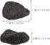 INOOMP Aquarium Lava Rocks, 1 Set of Black Volcanic Rocks Natural Lava Pebbles Stones Planter Natural Stones for Fireplaces Fire Pits Plants Culti...