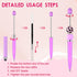 60 Pcs Plastic Stylus Beadable Pens 2 in 1 Stylus Bead Pen Black Ink with Stylus Tip for DIY Making Gift Kids Students Office School Supplies...