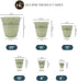 The HC Companies 8 Inch Eclipse Round Planter with Saucer - Indoor Outdoor Plant Pot for Flowers, Vegetables, and Herbs, Seafoam...