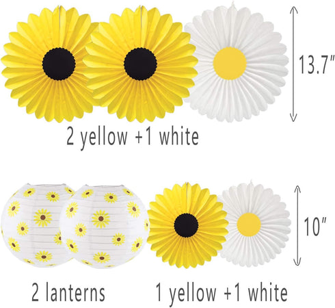 CHRORINE Sunflower Party Decorations, Sunflower Birthday Party Baby Shower Bridal Shower Wedding Decorations, Baby Shower Birthday Party Supplies...