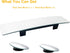 Rear View Mirror, Panoramic Rearview Mirror, Car Interior Clip-On Wide Angle Frameless Rear View Mirror to Reduce Blind Spot Effectively for Car S...