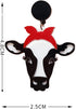 Funny Animal Head Acrylic Dangle Earrings Cute Square Asymmetric Cat Zebra Cows Cartoon Drop Earrings Exaggerated African Bohemian Fashion Lovely ...