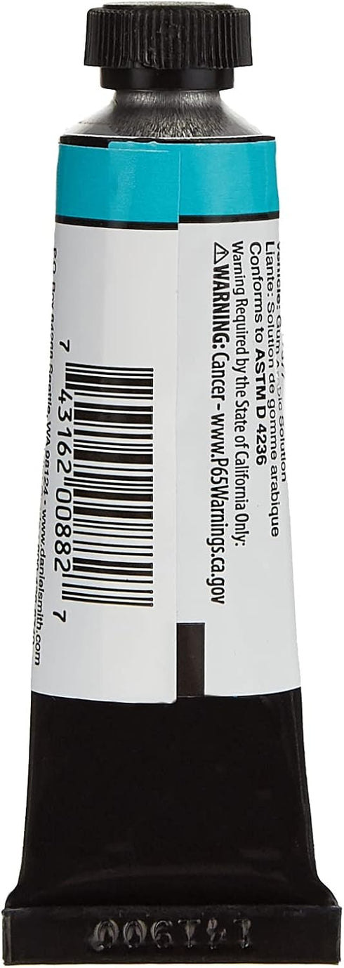 DANIEL SMITH 284600028 3981 Extra Fine Watercolor 15ml Paint Tube, Cobalt Teal Blue, 0.5 Fl Oz (Pack of 1)...