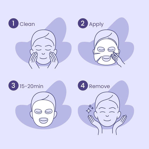 Hydrogel Face Masks Skincare, Collagen Face Mask with Vitamin B3, B5 and Hyaluronic Acid, Hydrating Face Masks Sheets for All Skin Type, 5 ea...
