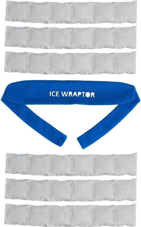 Ice Wraptor Bandana + 6 inserts:Just Add Water & freeze. Keep Neck, Head, oints Cool. Portable Ice Therapy for Pain Relief.Adjustable, Lightweight...