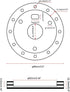 RULLINE 0.5" Steering Wheel Hub Adapter Conversion Spacer 6 Hole to 3 Hole Steering Wheel Adapter Boss Kit Black...