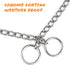 TagME Chain Choke Collar for Dogs, Adjustable Weather Proof Necklace for Medium Dogs, Alloy Steel Pet Training Collar...