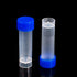 Eowpower 50pcs 5ml Plastic Graduated Vial Storage Container Test Tubes with Screw Caps...