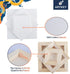 Artkey Mini Canvas, 3x3 Inch 24-Pack Small Canvases - 100% Cotton 2/5 Inch Profile Square Canvas for Acrylics, Oil & Watercolor Painting & Signs C...