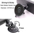 Anti-Glare Rear View Mirror,LECAMEBOR Blue HD Universal Car Interior Rear View Mirror with Adjustable Suction Cup (360° Adjustable Angle)...