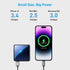 12000mAh Small Power Bank,Mini Portable Charger Built in 4 Cables,USB C Input/Output with Smart LED Display,External Battery Portable Charger Powe...