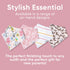 Copper Pearl 4 Pack Soft Cotton Baby Bibs for Drooling and Teething, Absorbent Drool Bibs for Baby Girl and Boy, Adjustable to Fit Newborns to Tod...
