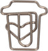 50 Pcs Paper Clips, Cute Coffee Cup Shape Paper Clips Tiny Paper Clips Portable Mini Metal Bookmark Clips Brown Funny Paper Clips...