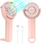 Portable Handheld Fan,2 IN 1 Mini Personal Fan, Small Desk Fan with Keychain Stand, Powerful Cooling Fan, Quiet Hand Fan, Beach Travel Fan, USB Re...