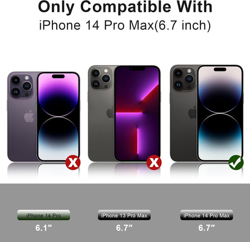 Compatible with iPhone 14 Pro Max Case, Unique Designs Protective Phone Case for Men Women, Smooth Touch & Slim Fit Durable Phone Case for iPhone ...