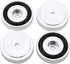 4Pcs Anti Vibration Amplifier Feet, 4010mm Aluminium Alloy Universal Copper Speaker Spikes Pads Base Pad Isolation Sand Blasting Amplifier Pads Fe...