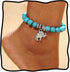 Boho Turquoise Anklets Summer Beach Elephant Ankle Bracelet for Women...