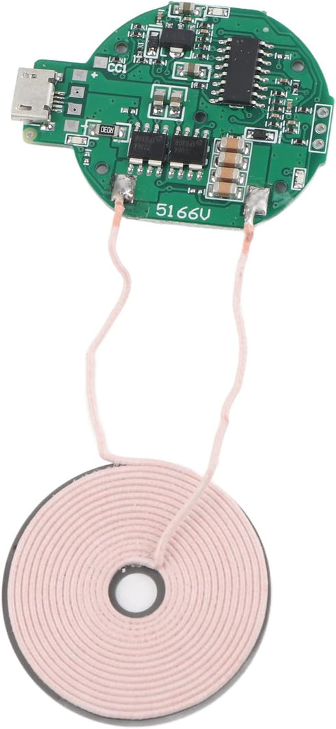 Wireless Charger Transmitter Module, Fast PCBA Circuit Board Coil Wireless Charging Micro USB Port DIY Wireless Charger Parts......