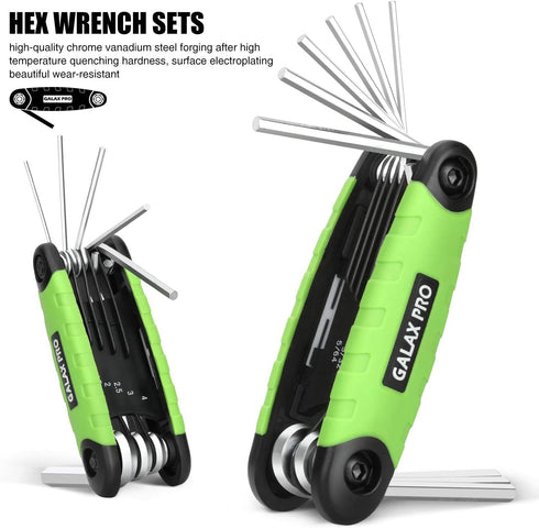 GALAX PRO Hex Key Set,17pc Folding Allen Wrench Set - Key Tool 2 Pack Portable Hex for Basic Home Repair and General Applications...