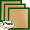 Set of 3-14" x 14" -Silicone Re-Usable Non-Stick Ultra Premium Dehydrator Sheets Compatible With Excalibur Silpat Tray Liner Flex Fruit Leather Ro...