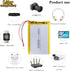 Liter 3.7V 3000mAh 505573 Lipo Battery Rechargeable Lithium Polymer ion Battery Pack with JST 2.0mm Connector...