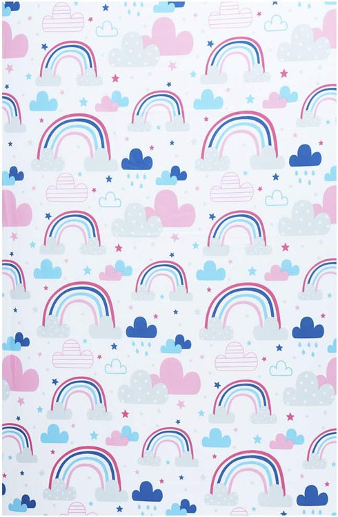 Funhouse Let's Chase Rainbows 4 Piece Toddler Bedding Set – Includes Comforter, Sheet Set – Fitted + Top Sheet + Reversible Pillowcase for Girls B...