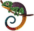 ulricar Big Multicolor Lizard Brooch Pins Fashion Animal Brooch Jewelry Gift Chameleon Pins...