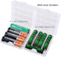 Battery Organizers AA/AAA Battery Containers Holders Compact Portable Storage Cases Insulative Plastic Clear Protective Battery Cases for Travelli...