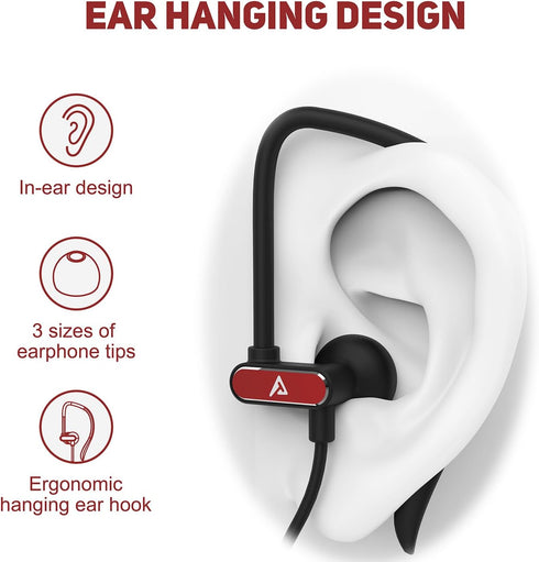 USB C Headphones with Microphone Wired USB C Earphones for Sports and Running Type C Earbuds Hooks Volume Control, Compatible with iPhone 15, Sams...