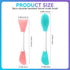 Face Mask Applicator, 2 Pcs Reusable Silicone Facial Scrubber Brushes for Applying Skin Care Products Beauty Skincare Supplies Tool Massage Spatul...