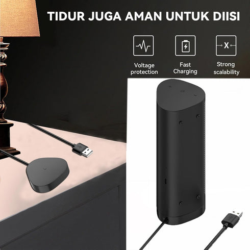 Compatible with Sonos Roam/Sonos Roam SL Charger Charging Dock, Wireless Magnetic Charging Cradle Dock Base for Sonos Roam Bluetooth Speaker (Blac...