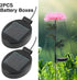 2 Pack Solar Light Replacement Top Part Panel for Outdoor Hanging Lanterns - Solar Lantern Lamp Led Replacement Top Battery Box for Garden Patio W...