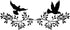 YGAOHF 2 PCS Black Metal Tree Leaf Wall Decor with 2 Dove Stickers, Vine Olive Branch Art Wrought Iron Scroll Sculptures Above The Bed, Indoor Out...