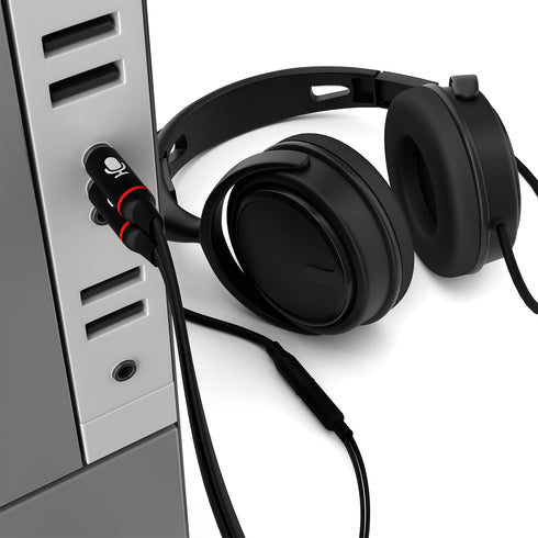 D & K Exclusives Headphone Splitter for Computer 3.5mm Female to 2 Dual 3.5mm Male Mic Audio Y Splitter Cable Smartphone Headset to PC Adapter...