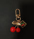 Cute Cherry Keychain Aesthetic Red Bag Charm Kawaii Keyring Accessories Decor Purse Hangbags Gifts for Women Girls...