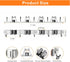 Mop and Broom Holder Wall Mount, Upgraded Broom Organizer Wall Mount, Stainless Steel Broom Hanger Wall Mount for Home Kitchen Garden Laundry Gara...