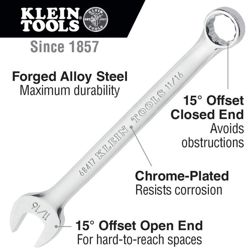 Klein Tools 68416 Combination Wrench, 5/8-Inch...