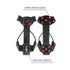 Ice Gripster Treads Nonslip Traction Cleats for Snow and Ice, Anti-Slip Overshoe Crampons with Adjustable Cinch Cord, 10 Carbon Steel Studs for Se...