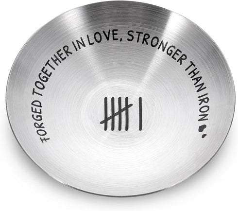 6th Anniversary Iron Gifts for Her Him 6 Year Wedding Anniversary Iron Gifts for Women Men Wife Husband Couples 6 Year Anniversary Decorations 4" ...
